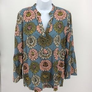 LOFT Softened floral blouse